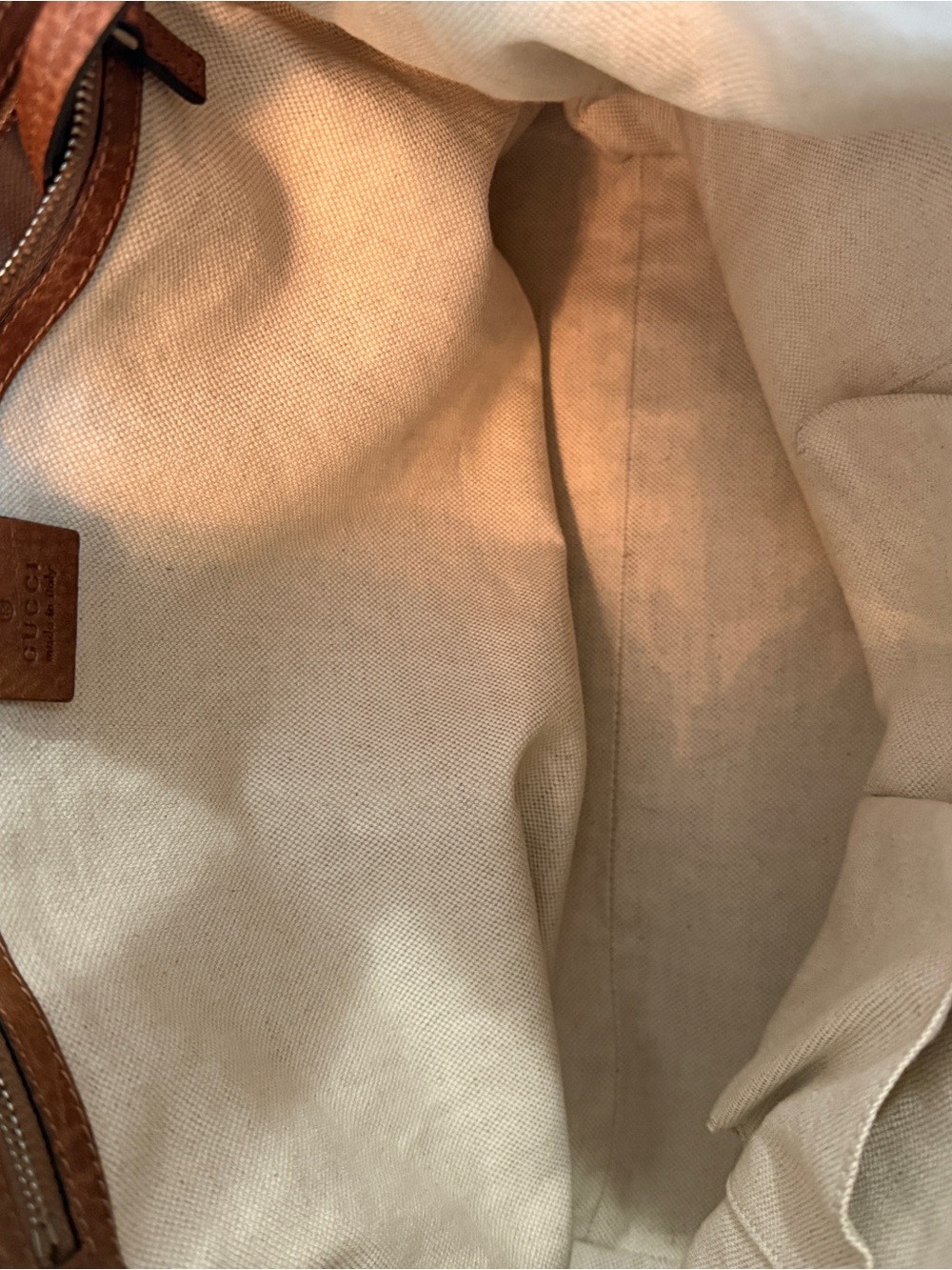 Gucci Tan/Brown GG Canvas Hobo Bag - Picture 11 of 14